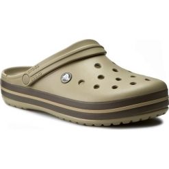 Klapki CROCS - Crocband Crocband 11016 Khaki/Espresso. Zielone klapki męskie Crocs, bez wzorów, z tworzywa sztucznego. W wyprzedaży za 159,00 zł.
