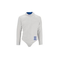 Bluza do szermierki 800N dla praworęcznych męska. Białe bluzy męskie FENC'IT, m, bez wzorów, z poliesteru, bez kołnierzyka, bez rękawów, bez kaptura. Za 799,99 zł.