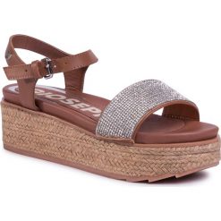 Espadryle GIOSEPPO - Hurley 58713 Tan. Pomarańczowe espadryle damskie Gioseppo, bez wzorów, ze skóry ekologicznej, bez obcasa. Za 279,00 zł.