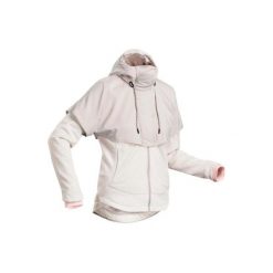 Bluza NH500 Hybride damska. Brązowe bluzy damskie QUECHUA, xl, bez wzorów, z elastanu, bez rękawów, bez kaptura. Za 179,99 zł.
