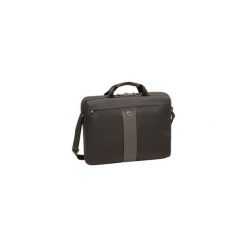 Torba na laptop Wenger slim Legacy 17'' poliester czarno- szara. Czarne torby na laptopa marki Wenger, w paski, z poliesteru. Za 205,00 zł.