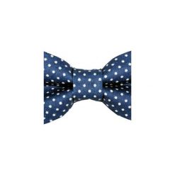 Mucha gotowa bowstyle. Niebieskie muszki męskie Bowstyle, bez wzorów, z tkaniny. Za 75,00 zł.
