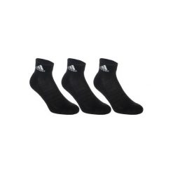 Skarpety tenisowe Adidas 3 pary. Czarne skarpetki męskie marki Adidas. W wyprzedaży za 29,99 zł.