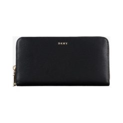 DKNY Portfel Czarny. Czarne portfele damskie DKNY, bez wzorów, ze skóry. Za 567,95 zł.