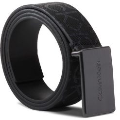 Pasek Męski CALVIN KLEIN - 35Mm Metal Plaque Monogram Belt K50K505756 BAX. Czarne paski męskie Calvin Klein, w paski, ze skóry ekologicznej. Za 229,00 zł.