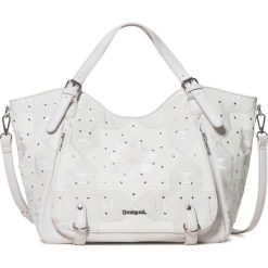 Desigual Nancy Grace Ro Torebka Biały. Białe torebki klasyczne damskie Desigual, w paski, z materiału. Za 498,95 zł.