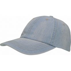 CZAPKA MĘSKA. Niebieskie czapki męskie Top Secret, na lato, bez wzorów, z jeansu, eleganckie. Za 59,99 zł.