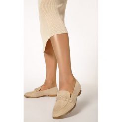 Beżowe Mokasyny Rima. Brązowe mokasyny damskie Born2be, eleganckie. Za 89,99 zł.