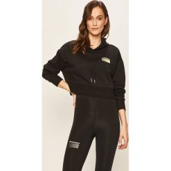 New Balance - Bluza. Czarne bluzy damskie New Balance, s, bez wzorów, z elastanu, bez rękawów, z kapturem. W wyprzedaży za 129,90 zł.