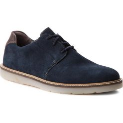 Półbuty CLARKS - Grandin Plain 261364367 Navy Suede. Niebieskie półbuty męskie marki Clarks, na co dzień, bez wzorów, z zamszu, bez zapięcia. W wyprzedaży za 189,00 zł.