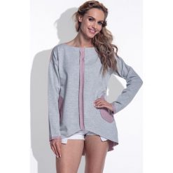 Bluza I176 różowy. Różowe bluzki damskie Tagless, m, bez wzorów, z bawełny, bez rękawów, bez kaptura. Za 85,50 zł.