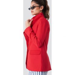 Trendyol Klasyczna marynarka z rozcięciem - Red. Czerwone marynarki i żakiety damskie Trendyol, klasyczne. Za 121,95 zł.