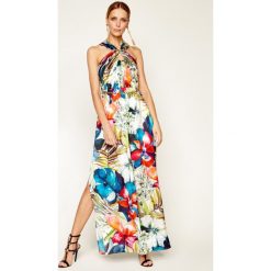 Sukienka koktajlowa Marciano Guess Charm 0GG73Z 9239Z. Sukienki damskie MARCIANO GUESS, z aplikacjami, z jedwabiu, wizytowe, bez kołnierzyka, bez rękawów. W wyprzedaży za 1249,00 zł.