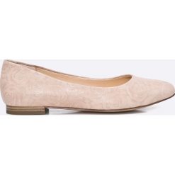 Caprice - Baleriny. Brązowe baleriny damskie zamszowe marki Caprice. W wyprzedaży za 139,90 zł.