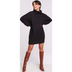 Ciepły sweter z golfem antracyt - l/xl. Swetry damskie e-margeritka.pl, s, bez wzorów, z wełny, z długim rękawem. Za 139,99 zł.