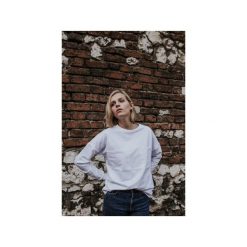 Bluza Basic Pockets White. Białe bluzy damskie Hello rabbit, bez wzorów, bez rękawów, bez kaptura. Za 249,00 zł.