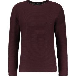 Swetry klasyczne męskie: Solid JARAH Sweter burgundy