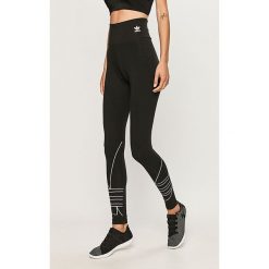 Adidas Originals - Legginsy. Czarne spodnie damskie adidas Originals, z elastanu, z podwyższonym stanem. Za 129,90 zł.