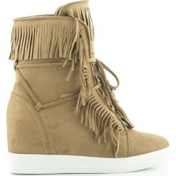 Camelowe Sneakersy Z Frędzlami (40). Pomarańczowe sneakersy damskie Estetino. Za 59,00 zł.