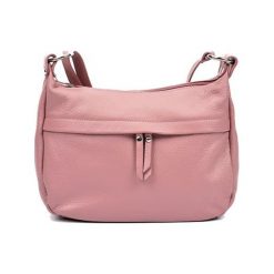 Torebki klasyczne damskie: Skórzana torebka w kolorze różowym – (S)22 x (W)36 x (G)12 cm