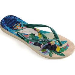 Havaianas - Japonki. Klapki damskie Havaianas, bez wzorów, z materiału, bez obcasa, na obcasie. W wyprzedaży za 79,90 zł.