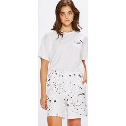 Puma - Top x Shantell Martin. Szare topy damskie Puma, l, z nadrukiem, z bawełny, z okrągłym kołnierzem. W wyprzedaży za 139,90 zł.