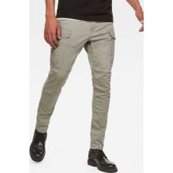 G-Star Raw - Spodnie. Szare spodnie męskie G-Star RAW, bez wzorów, z elastanu, retro. Za 559,90 zł.