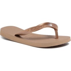 Japonki HAVAIANAS - Top Tiras Cf 41374283581 Rose Gold. Pomarańczowe klapki damskie Havaianas, bez wzorów, z tworzywa sztucznego, bez obcasa. Za 69,00 zł.