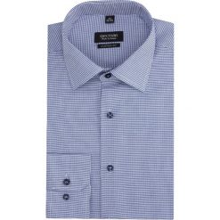 Koszula versone 2814 długi rękaw custom fit granatowy. Niebieskie koszule męskie Recman, m, bez wzorów, bez kołnierzyka, z długim rękawem. Za 139,00 zł.
