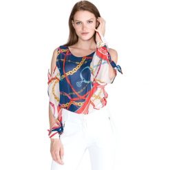 Pinko Babs Bluzka Niebieski Czerwony. Czerwone bluzki damskie Pinko, s, bez wzorów, z wiskozy, bez kołnierzyka, bez rękawów. Za 1231,95 zł.