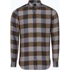 BOSS Casual - Koszula męska – Reggie, brązowy. Pomarańczowe koszule męskie na spinki marki BOSS Casual, xl, z bawełny, z dekoltem karo. Za 349,95 zł.