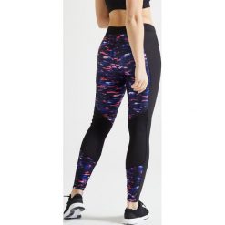 Legginsy fitness cardio damskie 120. Różowe legginsy sportowe damskie DOMYOS, m, bez wzorów, z elastanu, na fitness i siłownię. Za 64,99 zł.