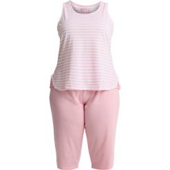 Piżamy damskie: Evans STRIPED LONG Piżama pink/white