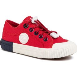Trampki BIG STAR - DD374004 Red. Czerwone trampki chłopięce BIG STAR, bez wzorów, z gumy, retro, na sznurówki. W wyprzedaży za 99,00 zł.
