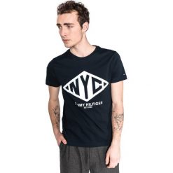 Tommy Hilfiger Shear Koszulka Czarny. Czarne podkoszulki męskie xl, z nadrukiem, z bawełny, krótkie. Za 206,95 zł.
