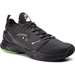 Buty HEAD - Sprint Sf 273998 Black/Green 065. Czarne buty sportowe męskie Head, z tworzywa sztucznego, bez zapięcia, tenisowe. W wyprzedaży za 499,00 zł.