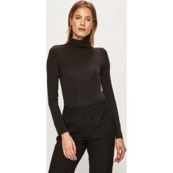 Vero Moda - Longsleeve. Czarne bluzki damskie Vero Moda, s, bez wzorów, z elastanu, z golfem. Za 69,90 zł.