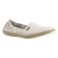 Espadryle męskie: Skórzane espadryle w kolorze białym