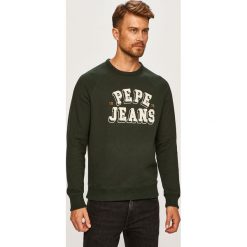 Pepe Jeans - Bluza Linus. Białe bluzy męskie Pepe Jeans, xl, z aplikacjami, z bawełny, z okrągłym kołnierzem, bez rękawów, bez kaptura. W wyprzedaży za 199,90 zł.