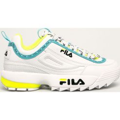 Fila - Buty Disruptor Logo Low. Różowe buty sportowe damskie Fila, ze skóry ekologicznej. Za 469,90 zł.