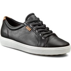 Sneakersy ECCO - Soft 7 Men's 43000401001 Black. Czarne sneakersy męskie ecco, na co dzień, bez wzorów, ze skóry, eleganckie, bez zapięcia. W wyprzedaży za 399,00 zł.