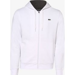 Lacoste - Męska bluza rozpinana Sportswear, biały. Białe bluzy męskie Lacoste, m, bez wzorów, z bawełny, bez kołnierzyka, bez rękawów, bez kaptura. Za 499,95 zł.