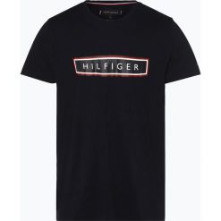 Tommy Hilfiger - T-shirt męski, niebieski. Niebieskie t-shirty męskie TOMMY HILFIGER, m, z nadrukiem, z dżerseju, bez kołnierzyka. Za 99,95 zł.