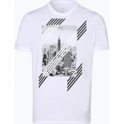 Armani Exchange - T-shirt męski, czarny. Czarne t-shirty męskie marki Armani Exchange, m, z nadrukiem, z bawełny, bez kołnierzyka. Za 249,95 zł.