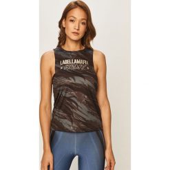 LaBellaMafia - Top. Szare topy damskie LABELLAMAFIA, m, bez wzorów, z elastanu, z okrągłym kołnierzem. Za 129,90 zł.