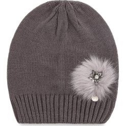 Czapka LIU JO - Cappello Maglia Pon N68253 M0300 Grape Juice 93803. Szare czapki zimowe damskie Liu Jo, z materiału. Za 199,00 zł.