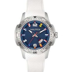 Zegarek Nautica Męski NAI13514G NCS 16 Flags Date biały. Białe zegarki męskie Nautica. Za 413,15 zł.