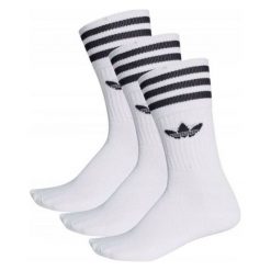 Długie skarpety damskie ADIDAS Originals 3PAK. Skarpetki damskie Adidas, w paski, z bawełny. Za 59,99 zł.