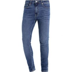 Topman SPRAY ON Jeans Skinny Fit dark blue. Niebieskie jeansy męskie marki Topman. Za 169,00 zł.