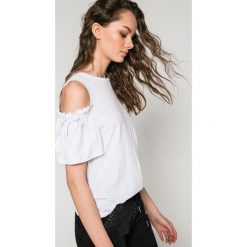 Medicine - Top Basic. Szare topy damskie MEDICINE, l, z bawełny, z okrągłym kołnierzem. W wyprzedaży za 19,90 zł.